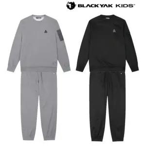 [롯데백화점]블랙야크 키즈 공용 간절기 신축성 좋은 데일리 O루트니트맨투맨세트 [1BKSEFU903]