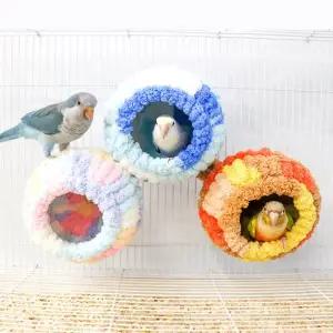 [애니몰파크]곰돌이 극세사 앵무새 둥지 포치 은신처 침대 용품