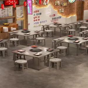 야외 바베큐 테이블 이동식 접이식 테라스용 식탁 상업용