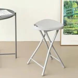 철제 의자 행사용 카페의자 교회 그레이 접이식 스툴