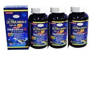 에버그린 프리미엄 울트라 오메가3 휘시오일 1302x180연질캡슐 2+1 총540연질캡슐 EPA DHA 휘시오일 혈행