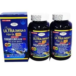 에버그린 프리미엄 울트라 오메가3 휘시오일 1302x180연질캡슐1+1 총360연질캡슐 EPA DHA 휘시오일 혈행 기