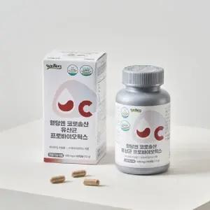 웰러스 혈당엔 코로솔산 유산균 프로바이오틱스 400mgx180캡슐 1+1 총360캡슐 혈당케어 혈압감 소 복합기능