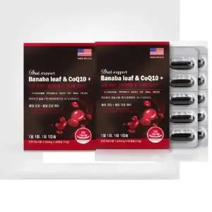 동신헬스케어 듀얼 서포트 바나바잎 코큐텐 플러스 1200mg x 60캡슐 1+1 총120캡슐 혈당케어 혈압감 소 복