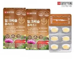 일양약품 프라임 밀크씨슬 플러스 900mg x 30정 1+1총60정 나이아신 비타민B 나이아신 판토테산 셀레늄 아