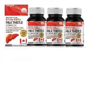 힐링팩토리 밀크씨슬 컴플렉스 1,000mg x 180캡슐 2+1총540캡슐 비타민B군 8종 미네랄 2종