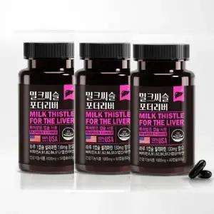 동신헬스케어 밀크씨슬 포더 리버 1,000mg x 60캡슐 2+1총180캡슐 실리마린 비타민 아연 엽산