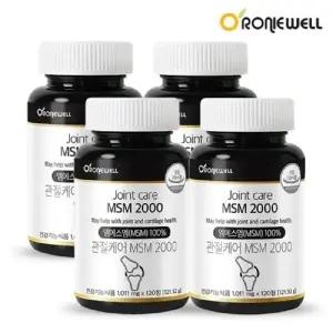 관절케어 엠에스엠 2000 1,011.5mg120정 x 4 총480정