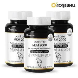 관절케어 엠에스엠 2000 1,011.5mg120정 x 3 총360정