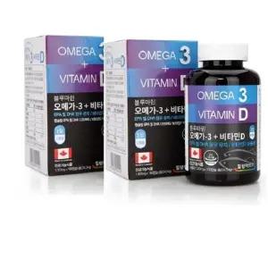 힐링팩토리 블루마린 오메가3 + 비타민D 1303mgx180캡슐 1+1 총360캡슐 DHA EPA 비타민D