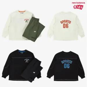 [롯데백화점]뉴발란스 Ready Set Rugby!_10수 긴팔티 + 우븐 팬츠 셋업 (NK9YG1312U)