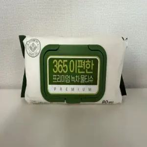 365 이편한 프리미엄 녹차 물티슈 80매입 1개