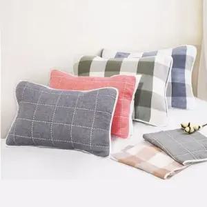 밴딩 베개 커버 체크 40x60/벤딩베게커버/베게커버밴드/베개피덮개/베개커버밴딩/베개밴딩커버/밴딩커버