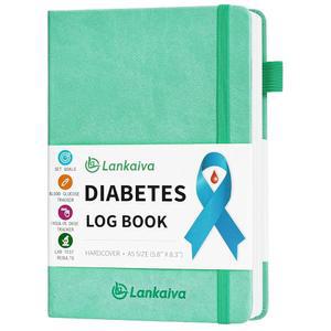 일지 제1형 및 제2형 일일 포도당 여정서 용량 기록 액세서리 에게 이상적인 선물 그린