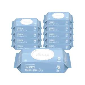 크리넥스 빅사이즈 물티슈 캡형 80매 X 10개