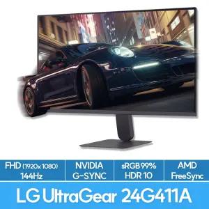 LG전자 울트라기어 24G411A 게이밍모니터 60cm(24인치) 144Hz(O/C) 1ms IPS FHD 25년9월 출시 EUM