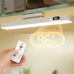 LED 터치 테이블 램프 마그네틱 데스크 램프 리모컨 타이머 독서용 캐비닛 거울 침대 옆 충전식 야간등