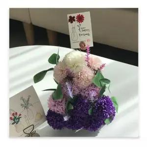 미니 장식용 화환 선물 조화 꽃다발 생일 졸업식 기념일 답례품