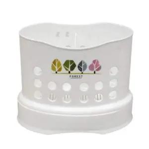 면도기 수납함 거치대 칫솔 치약 타원형 케이스 꽂이