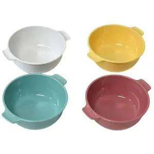 [골드스마일]어린이용 민트색 손잡이 디저트 국 테이블웨어