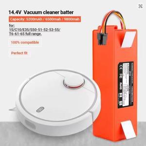 샤오미 로봇 로보락 S50 S51 S55 MAX S6 진공 청소기 교체 배터리용 12800mah 14.4V 리튬 이온