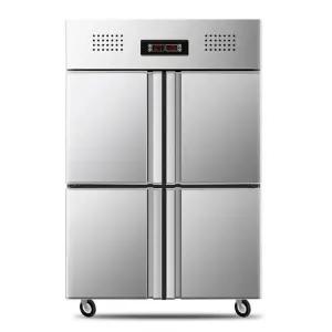 대용량 업소용 냉동고 4도어 보관 작업대 스탠드형 직냉식