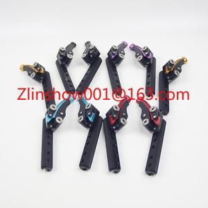 알루미늄 합금 가위형 브레이크 휠체어 액세서리는 범용이며 파이프 클립 설치입니다.