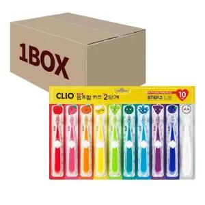 크리오 펌프팝 키즈2단계 초극세모 칫솔 10입 x12개