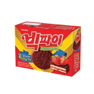 크라운 빅파이딸기 216g 1개 아이 사무실 간식 과자 PFq7+9dgw