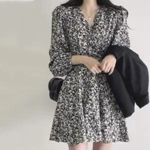 쉬폰 긴팔 랩 원피스 미니 러블리 WFLX6EL