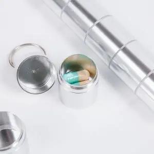 [골드스마일]알약 휴대용 통 약 보관 케이스 스텐 소형