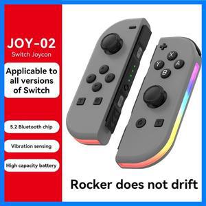 BT 5.2 조이 컨트롤러 RGB LED 스위치 L/R 조이패드 Nintendo Switch/Lite/Oled JoyCon 게임 패드 조이스틱