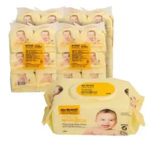 [셀러허브]노브랜드 카모마일 뽀송뽀송 촉촉한 베이비 100매 x 24입 (한박스) (S41270476)