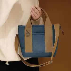 리부 기저귀가방 가벼운 국민 여자 미니크로스백 토트 sky-brown 출산리스트 데일리 캔버스 유모차 아기 추