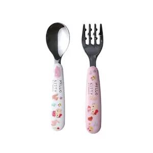 헬로키티 스테인레스 스푼포크 세트(일)(574344) 어린이 키즈 캐릭터