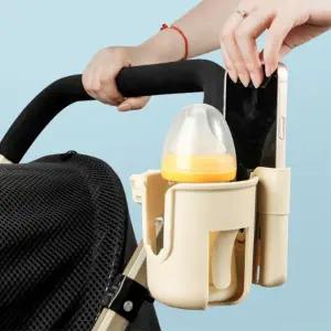 2in1 유모차컵홀더 스마트폰거치대 걸이 증정정리함 자전거 핸드폰