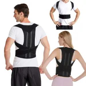 바른자세밴드 굽은등개선 어깨 와이드복대교정벨트 허리 바른 말린등 체형 척추