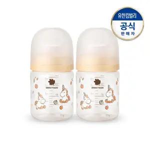 [그린핑거]베베그로우 PPSU 퓨어베이비 말콩사과 트윈팩 160ml(노꼭지)