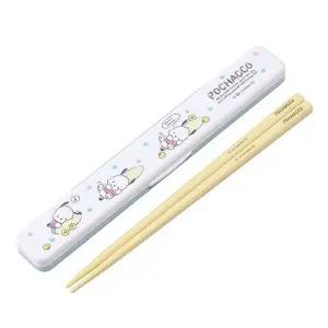 포차코 598982 무소음 젓가락 세트케이스 어린이 키즈 아이 저분 무저분 무젓가락 주니어