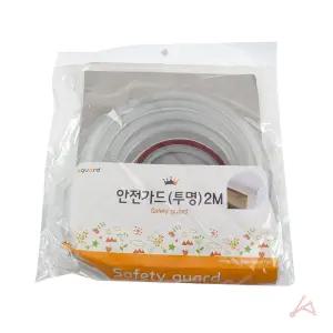 투명 안전가드2M 아기 모서리 코너보호대 기둥 책상 방지 쿠션 엔젤 보호대 실리콘 가구 MS 세모네모