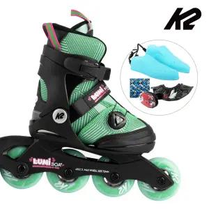K2 인라인 스케이트 루미 보아 민트 아동 어린이 유아 인라인스케이트 신발항균건조기 휠커버