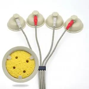 스트라텍 간섭파 도자선 케이블(수+수) 1.8m 1조(4선)+도자컵(암) 6.5cm 1조(4개)+A타입 스펀지 원형 6.5cm