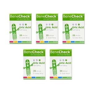 베네첵 요산 시험지 25매 요산체크 검사지 x5개