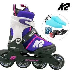 [케이투스케이트]K2 인라인 스케이트 안나 주니어 퍼플 아동 어린이 유아 인라인스케이트 신발항균건조...
