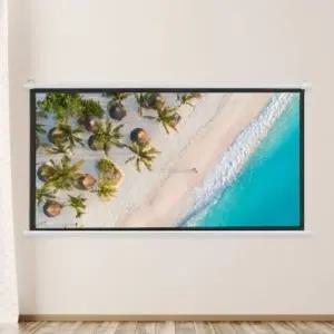 이동형 스크린 60형 화이트 대형스크린 가정용스크린