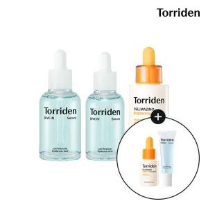 [SET] 토리든 다이브인 저분자 히알루론산 세럼 50ml+40ml+셀메이징 비타앰플 30ml (+비타앰플 10ml+다이브인 세럼 10ml)