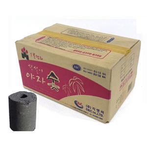 숯 천연 야자숯불탄(120개) 참숯 착화탄 바베큐숯