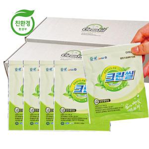 [환경부인증]친환경 크린씰 하나로간편 일회용 액체세탁세제100개(일반/드럼겸용)