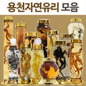 용천유리 모음-박스단위판매/담금주병/술병/인삼주병