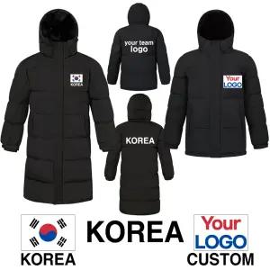 NEW2025 훼르자롱패딩 KOREA 한국 태극기 단체 축구패딩 벤치코트 돕바 하프 아동~빅사이즈
